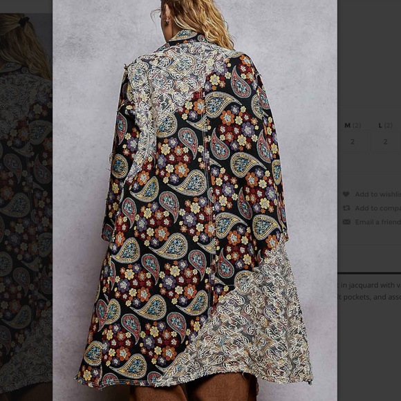 POL “Amanda 2 ” POL Long Cardigan Jacket in Jacquard - Picture 5 of 7